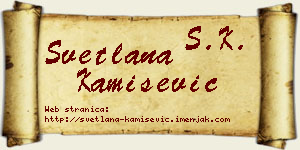 Svetlana Kamišević vizit kartica